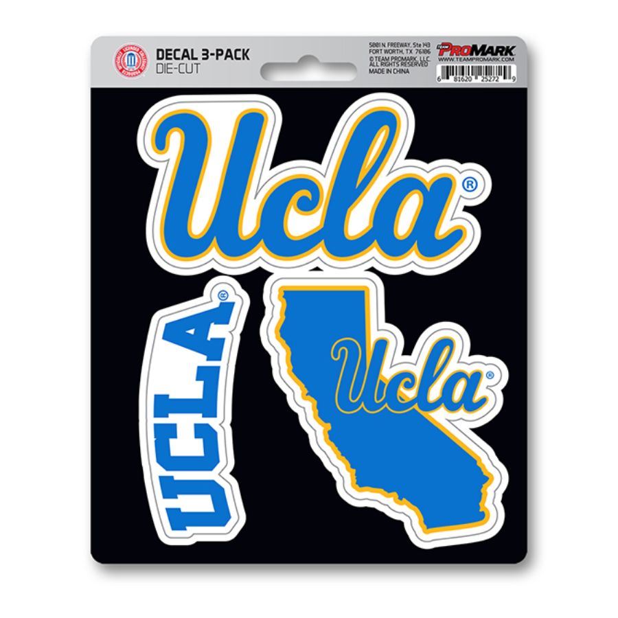 Fanmats NCAA UCLA Bruins Team Decal - Pack of 3