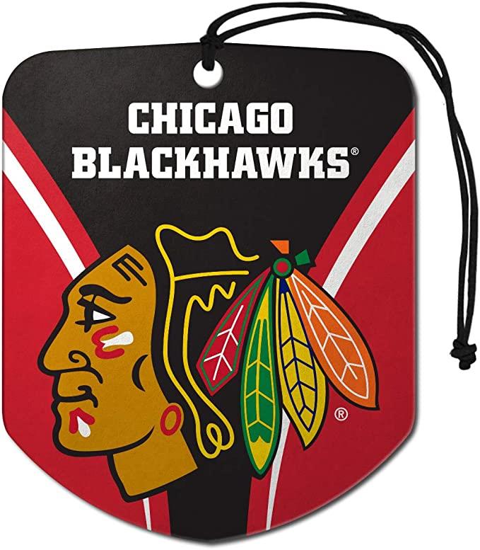 Fanmats NHL Chicago Blackhawks Shield Design Air Freshener 2-Pack
