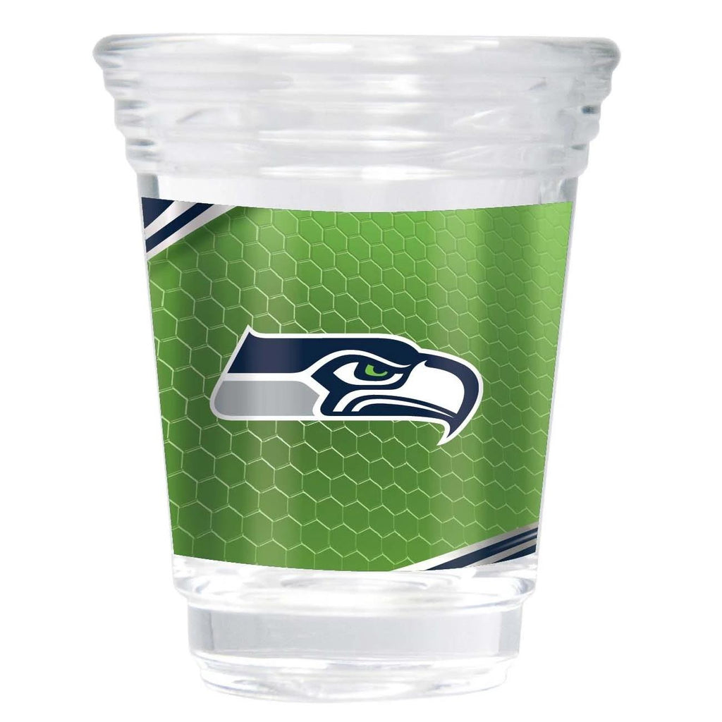 Great American Products NFL Seattle Seahawks Party Shot Glass w/Metallic Graphics Team 2oz.