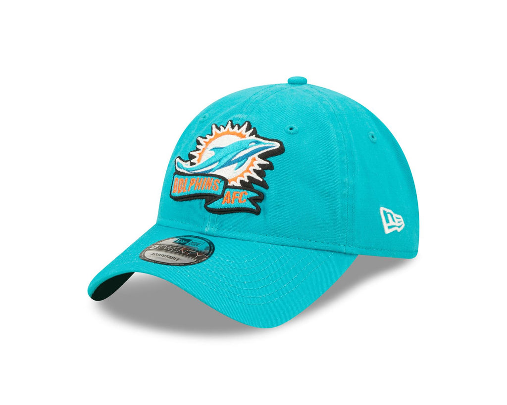 New Era NFL Men's Miami Dolphins NFL Sideline Home 2022 9TWENTY Adjustable Hat Aqua