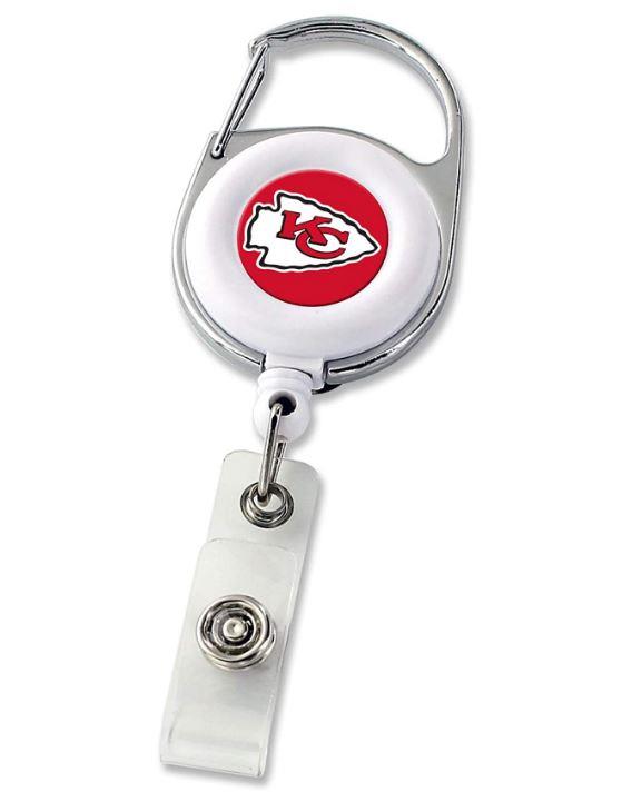 Aminco NFL Kansas City Chiefs Premium Retractable Deluxe Clip Badge Reel