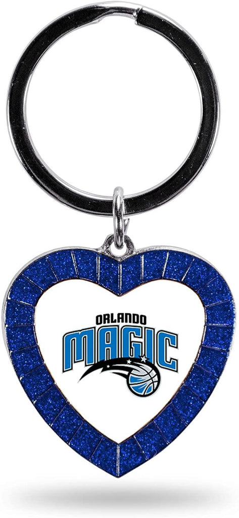 Rico NBA Orlando Magic Rhinestone Heart Colored Keychain