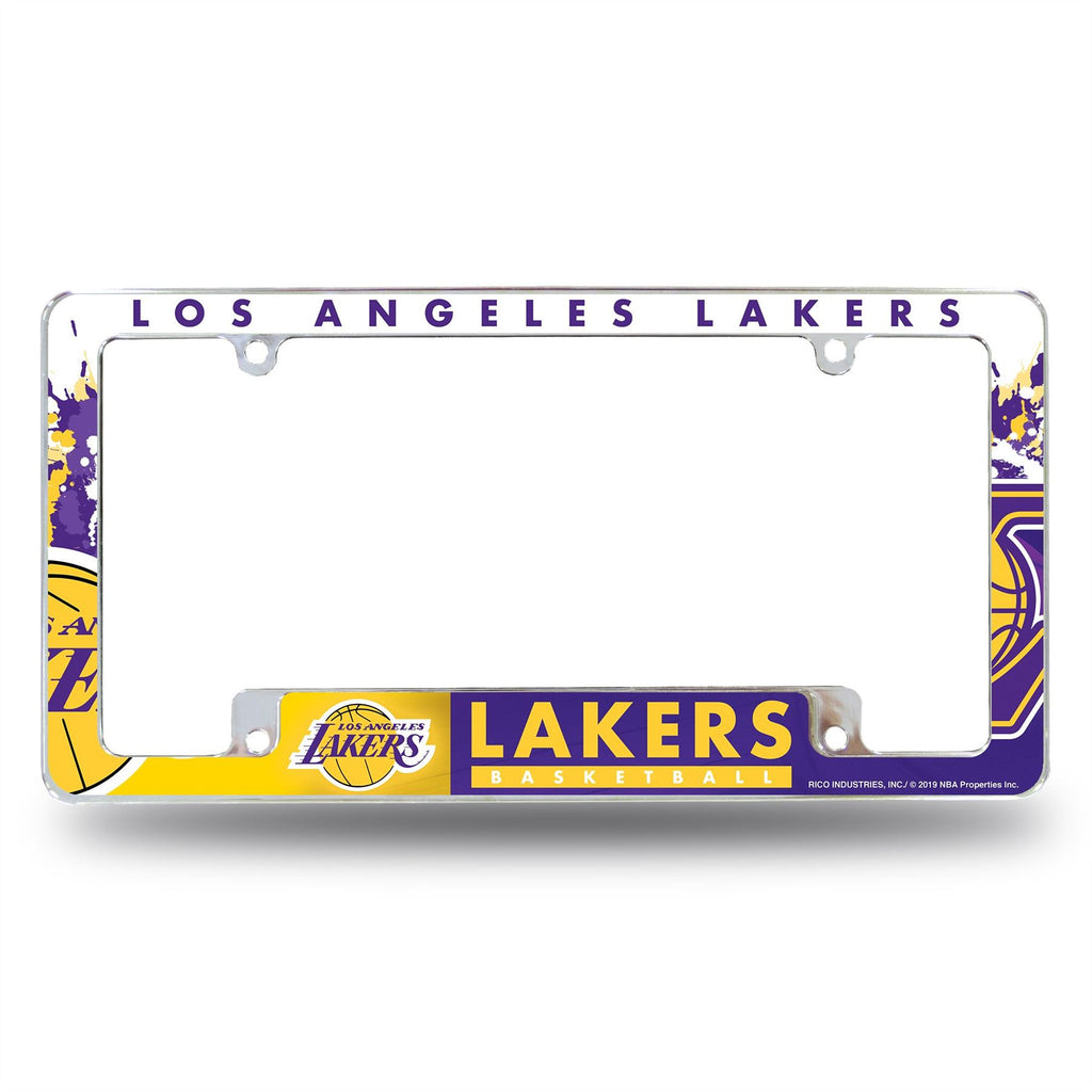 Rico NBA Los Angeles Lakers Auto Tag All Over Chrome Frame AFC