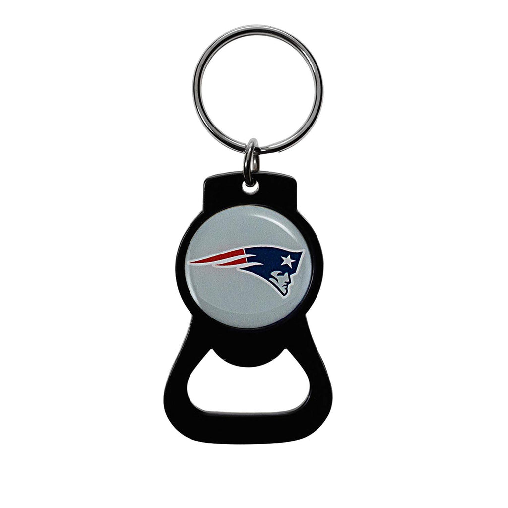Aminco NFL New England Patriots Bottle Opener Keychain Black
