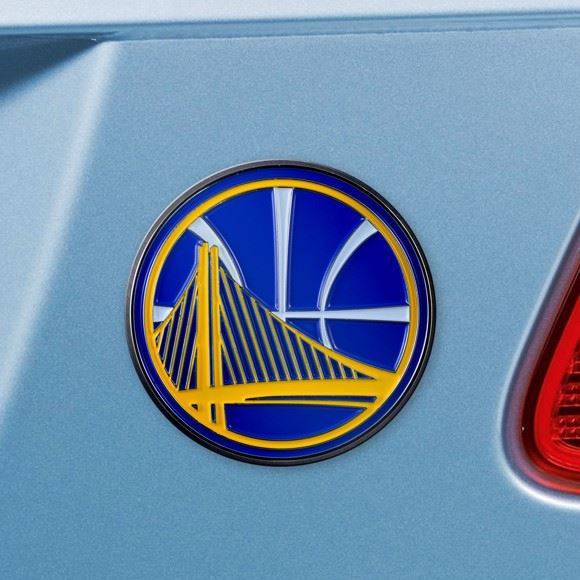 Fanmats NBA Golden State Warriors Team Auto Metal Emblem