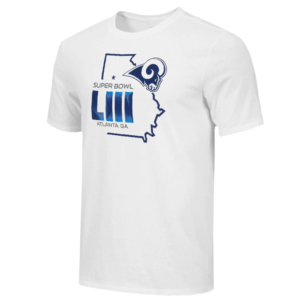 Men's Fanatics Los Angeles Rams Field Position Super Bowl Bound Short Sleeve T-Shirt (White) Medium