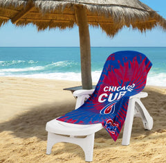The Northwest Company MLB Chicago Cubs Psychedelic Beach Towel