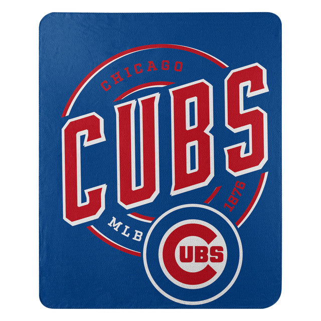 The Northwest Company MLB Chicago Cubs Campaign Design Fleece Throw Blanket