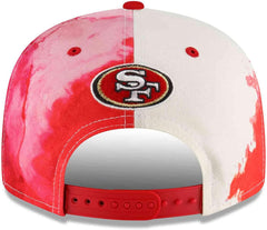 New Era NFL Men's San Francisco 49ers Ink 9FIFTY Adjustable Snapback Hat Red OSFM