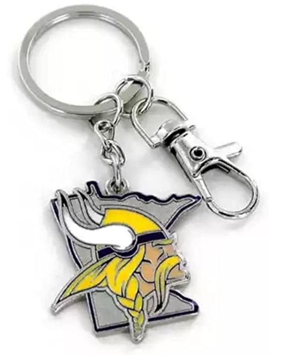 Aminco NFL Minnesota Vikings Home State Heavyweight Keychain