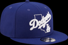 New Era MLB Men's Los Angeles Dodgers Logo State 9FIFTY Adjustable Blue OSFM