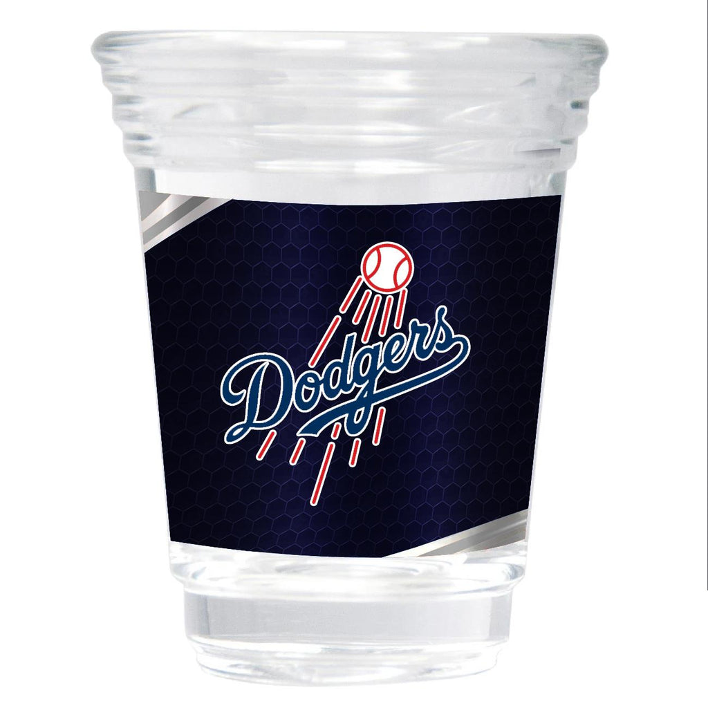 Great American Products MLB Los Angeles Dodgers Party Shot Glass w/Metallic Graphics Team 2oz.