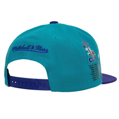 Mitchell & Ness NBA Men's Charlotte Hornets Team Origins HWC Snapback Adjustable Hat Teal/Purple