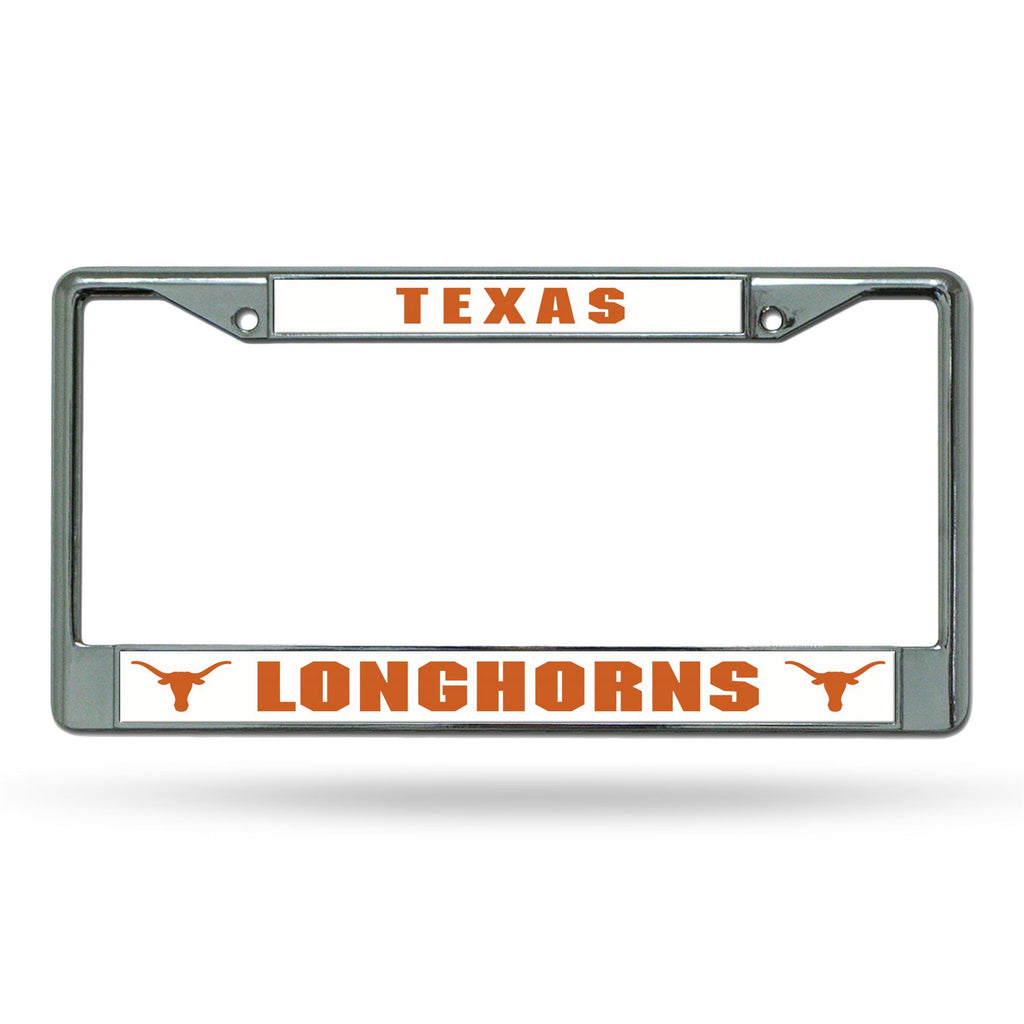 Rico NCAA Texas Longhorns Auto Tag Chrome Frame FC05