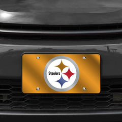 Rico NFL Pittsburgh Steelers Logo Acrylic Laser Tag Gold LZC