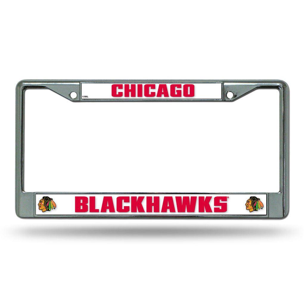 Rico NHL Chicago Blackhawks Auto Tag Chrome Frame FC7702