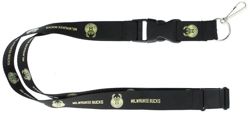 Aminco NBA Milwaukee Bucks Breakaway Lanyard Black