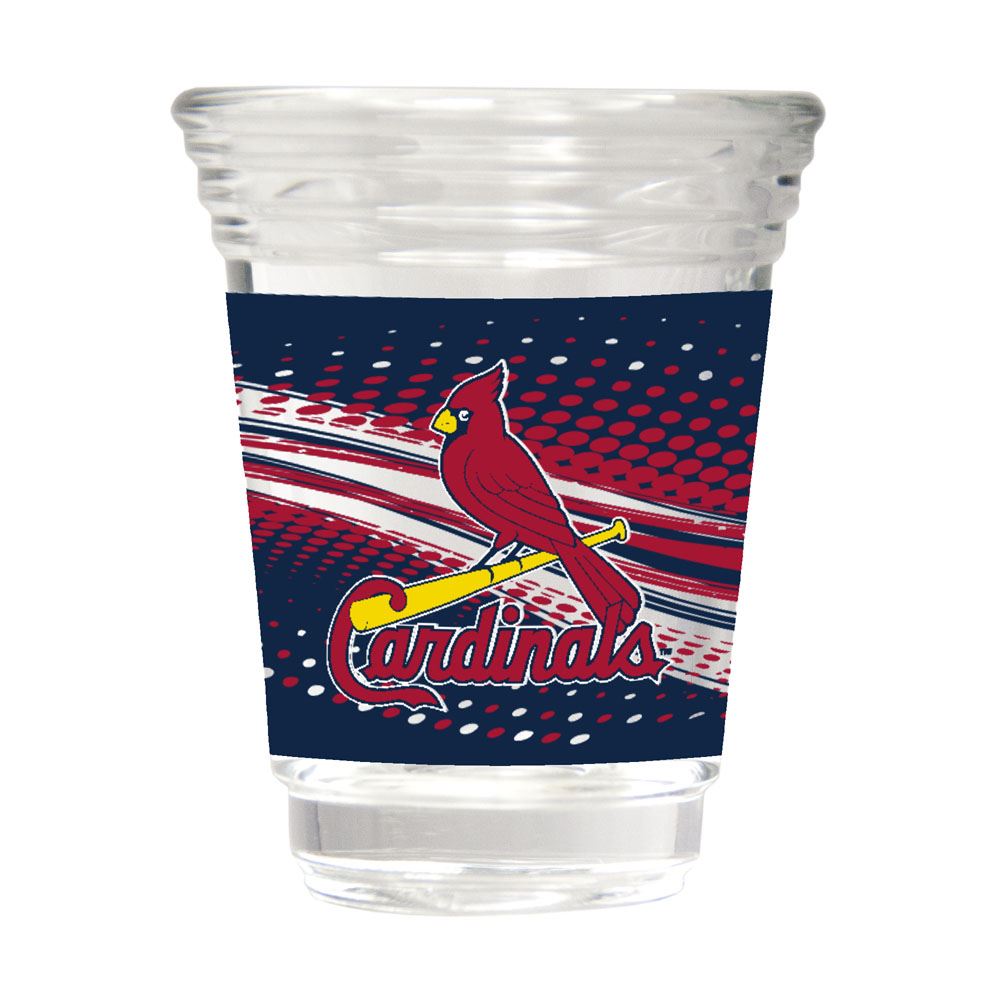 Great American Products MLB St. Louis Cardinals Party Shot Glass w/Metallic Graphics 2oz.