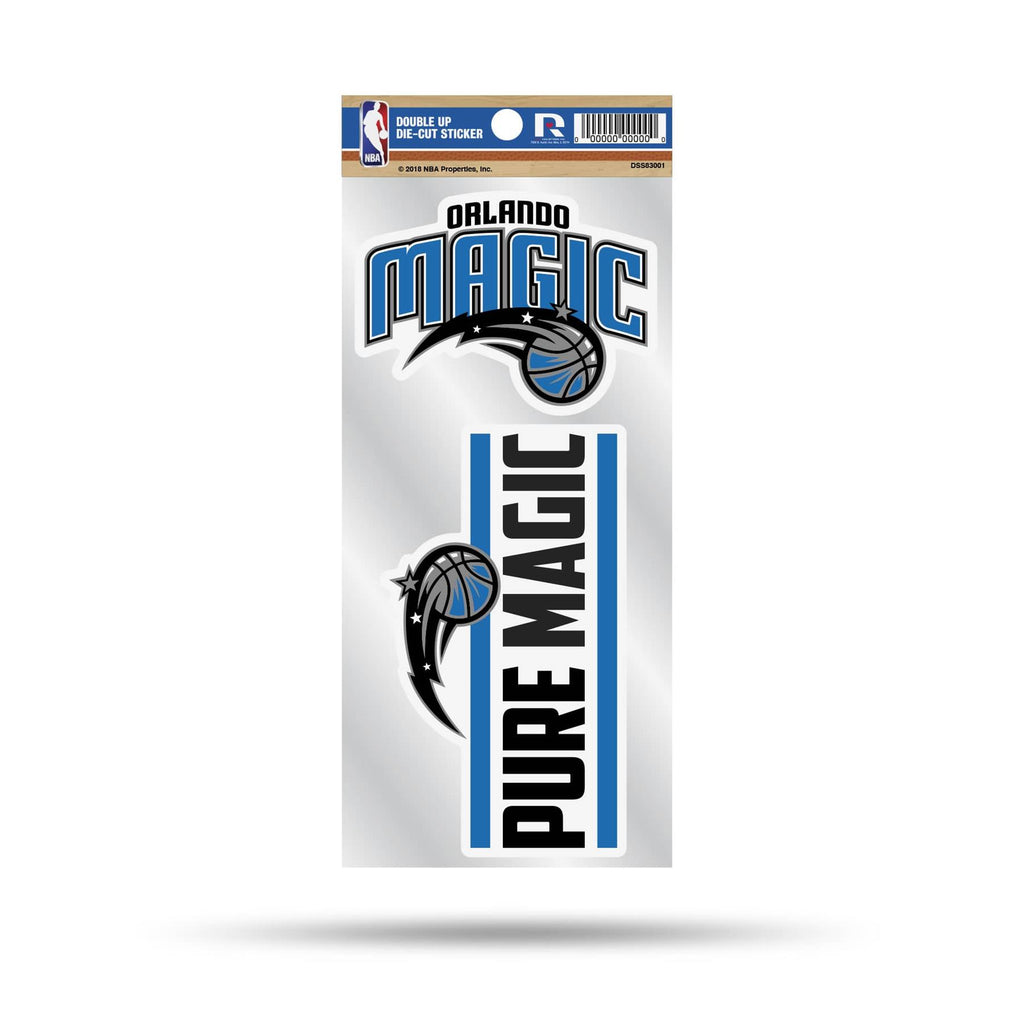 Rico NBA Orlando Magic Double Up Die Cut Stickers 2-Piece Team Decals