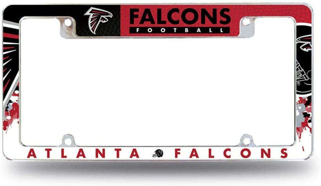 Rico NFL Atlanta Falcons Auto Tag All Over Chrome Frame AFC