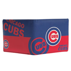 Little Earth MLB Unisex Chicago Cubs Bi-Fold Wallet Red/Blue One Size