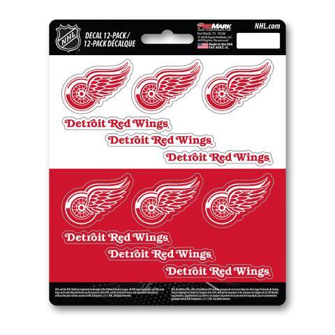 Team Promark NHL Detroit Red Wings Mini Decals 12-Pack