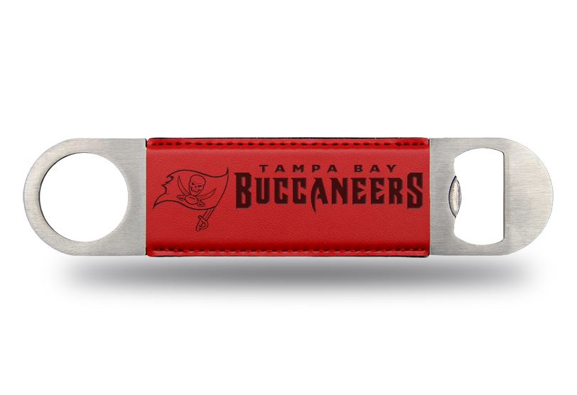 Rico NFL Tampa Bay Buccaneers Laser Engraved Bar Blade Bottle Opener Red