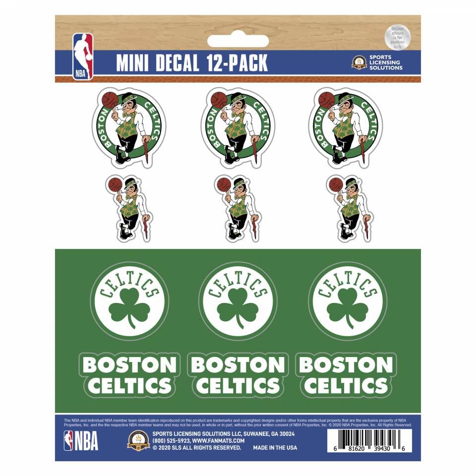 Fanmats NBA Boston Celtics Mini Decals 12-Pack