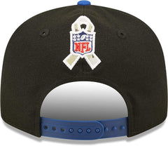 New Era NFL Men's New York Giants 2022 Salute To Service 9FIFTY Snapback Hat Black/Royal OSFA