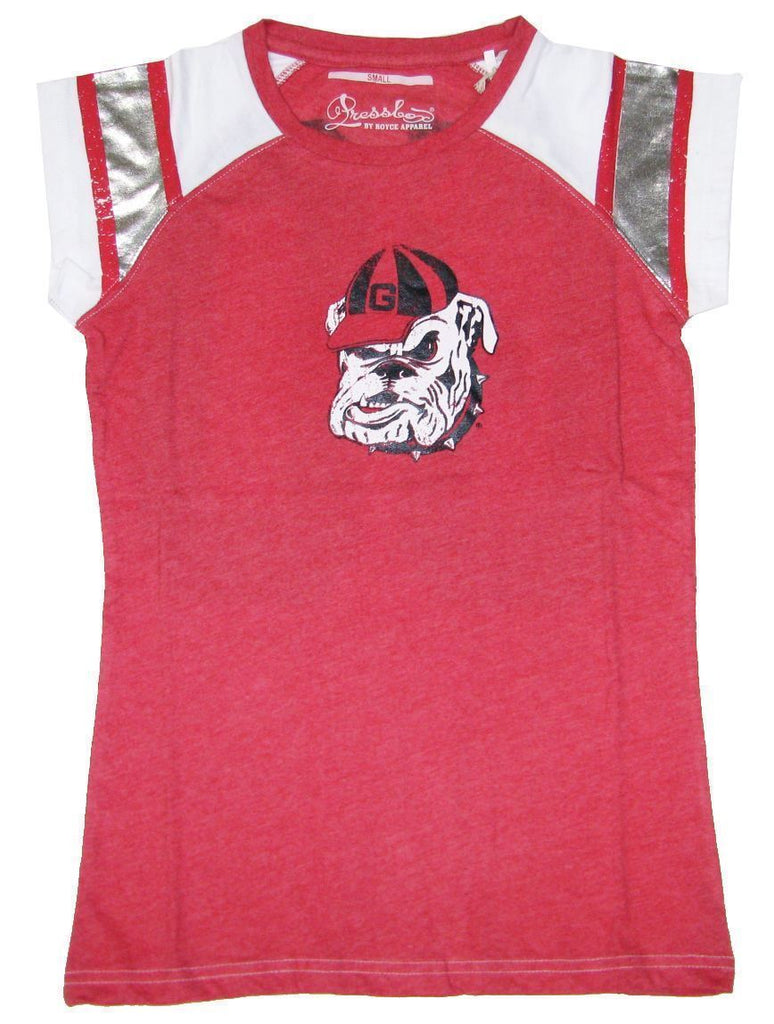 Pressbox NCAA Womens Georgia Bulldogs Trace Foil T-Shirt