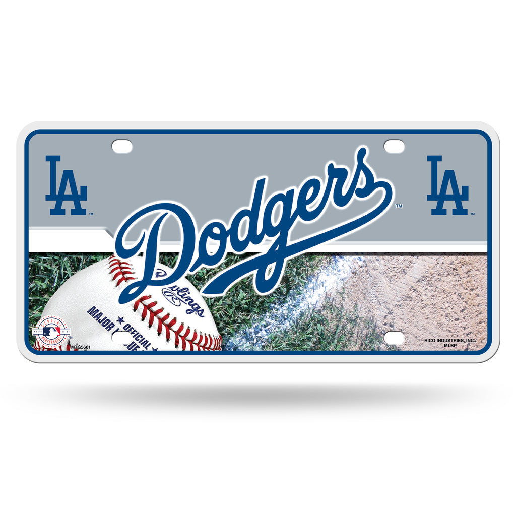 Rico MLB Los Angeles Dodgers Auto Metal Tag Car License Plate MTG