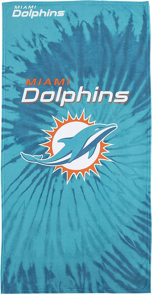 The Northwest Company NFL Miami Dolphins Psychedelic Beach Towel