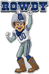 Rico NFL Dallas Cowboys Shape Cut Mascot Logo Pennant
