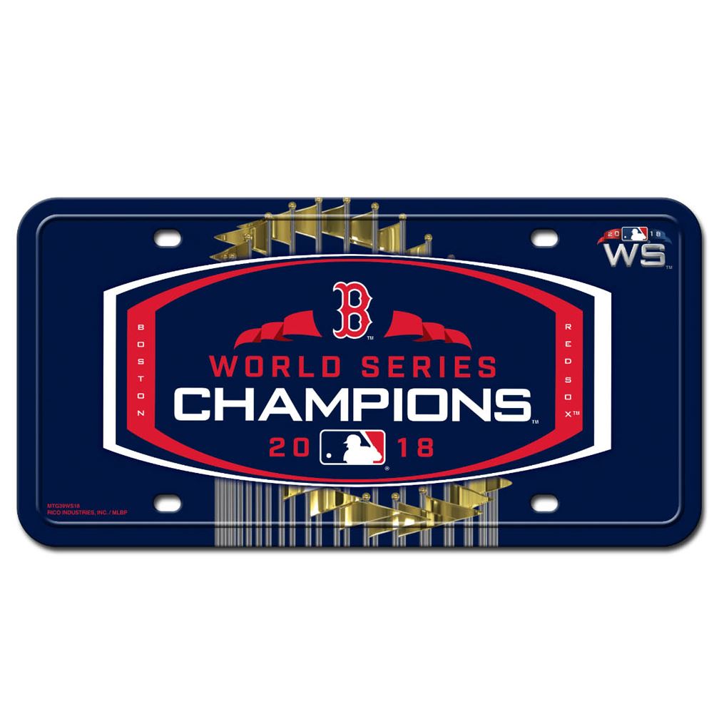 Rico MLB Boston Red Sox 2018 World Series Champions Metal Tag MTG