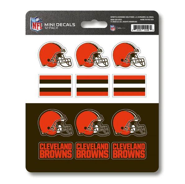 Fanmats NFL Cleveland Browns Mini Decals 12-Pack