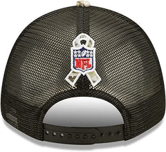 New Era NFL Men's New England Patriots 2022 Salute To Service 9Forty Snapback Adjustable Hat Black/Digital Camo