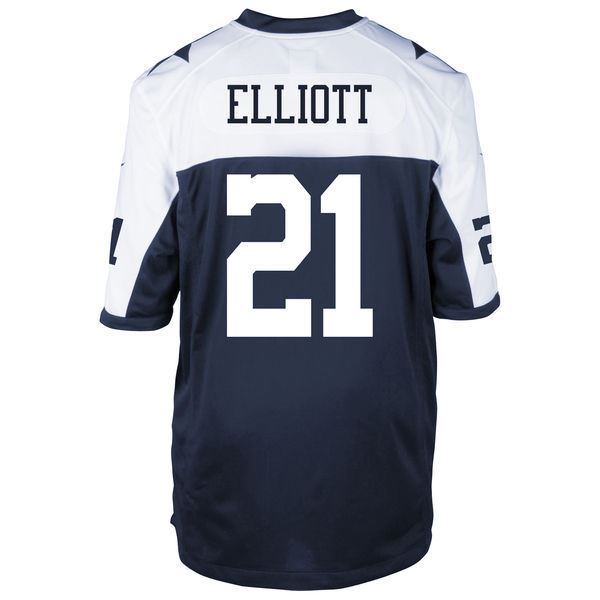 Nike NFL Youth #21 Ezekiel Elliott Dallas Cowboys Throwback Game Jersey