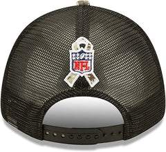 New Era NFL Men's New York Jets 2022 Salute To Service 9Forty Snapback Adjustable Hat Black/Digital Camo