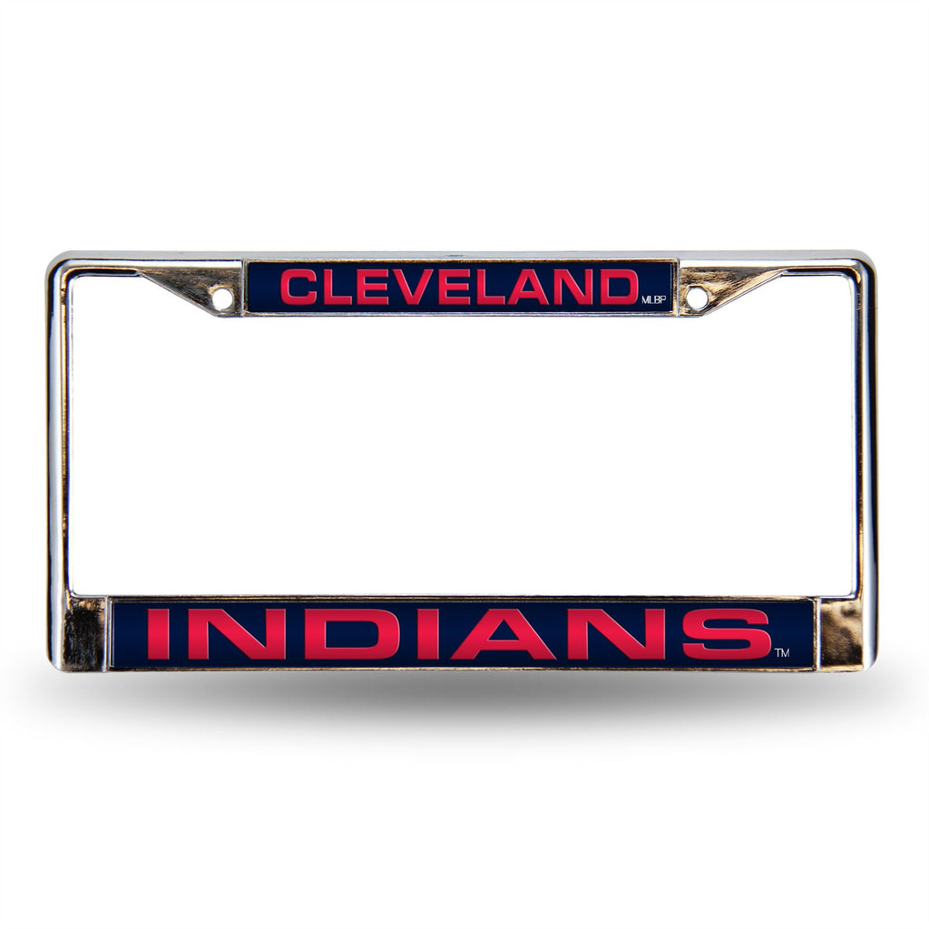 Rico MLB Cleveland Indians Auto Tag Laser Chrome Frame FCL