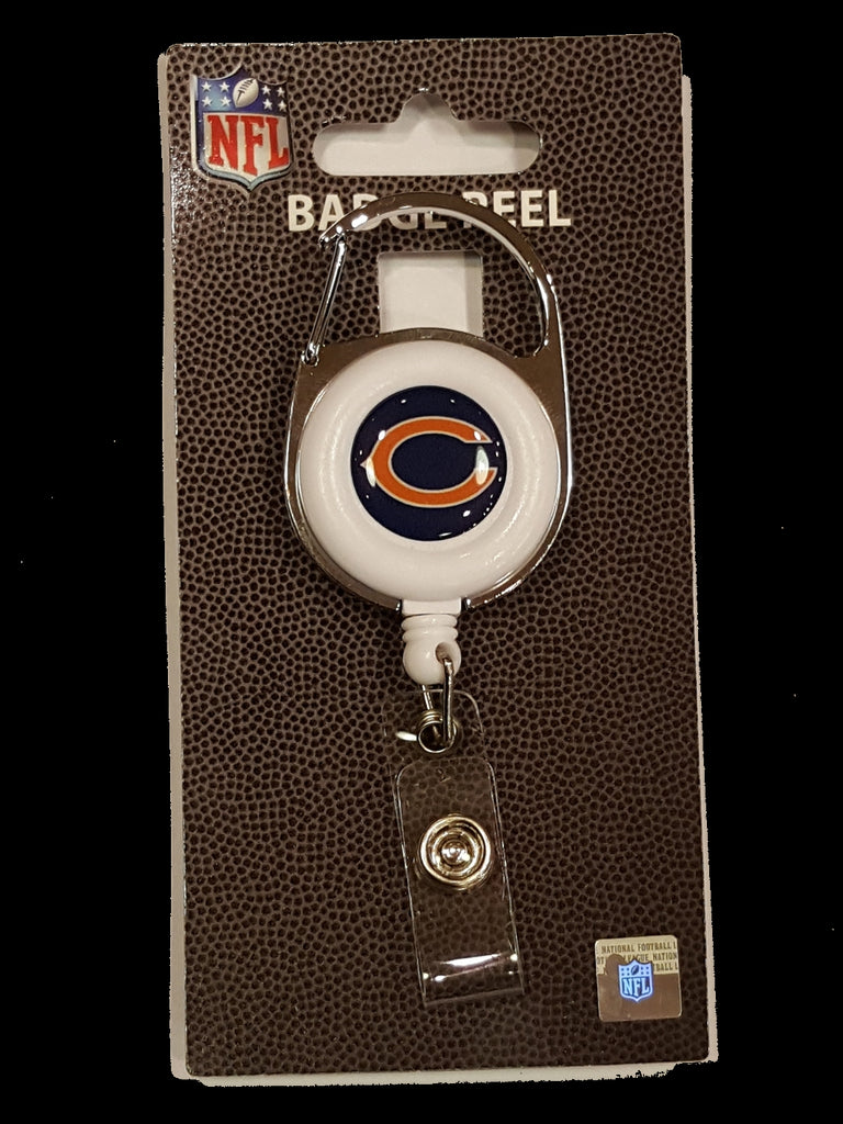 Aminco NFL Chicago Bears Premium Retractable Deluxe Clip Badge Reel
