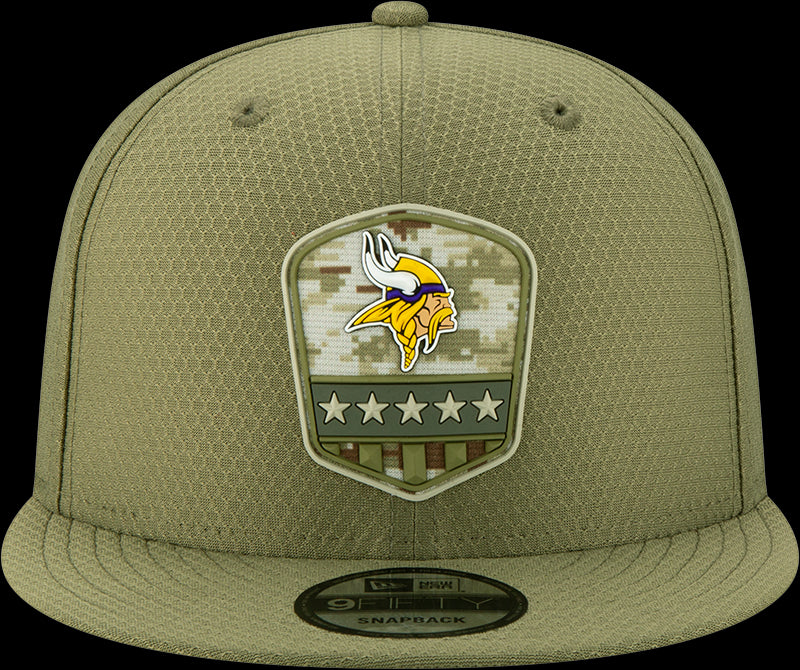 New Era NFL Men's Minnesota Vikings 2019 Salute to Service Sideline 9FIFTY Snapback Hat