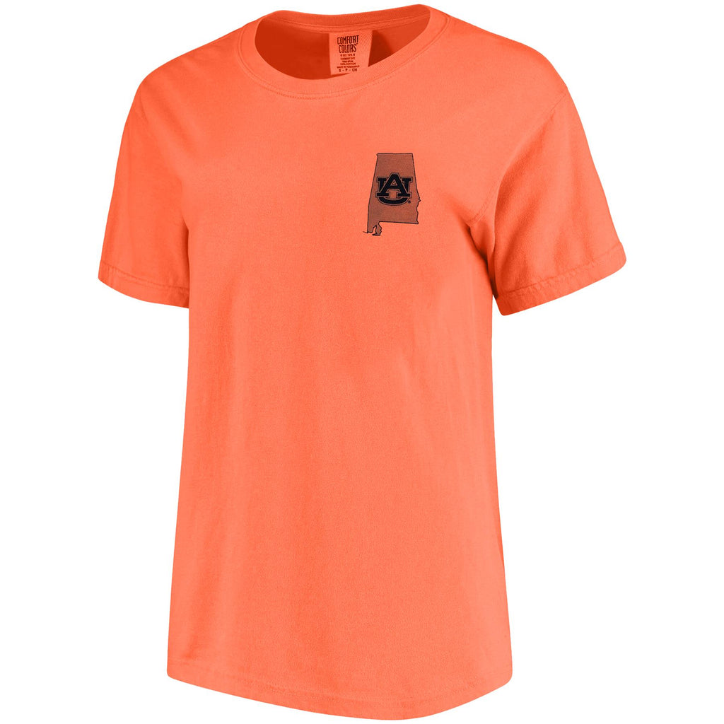 Comfort Colors NCAA Women's Auburn Tigers Born And Bred T-Shirt