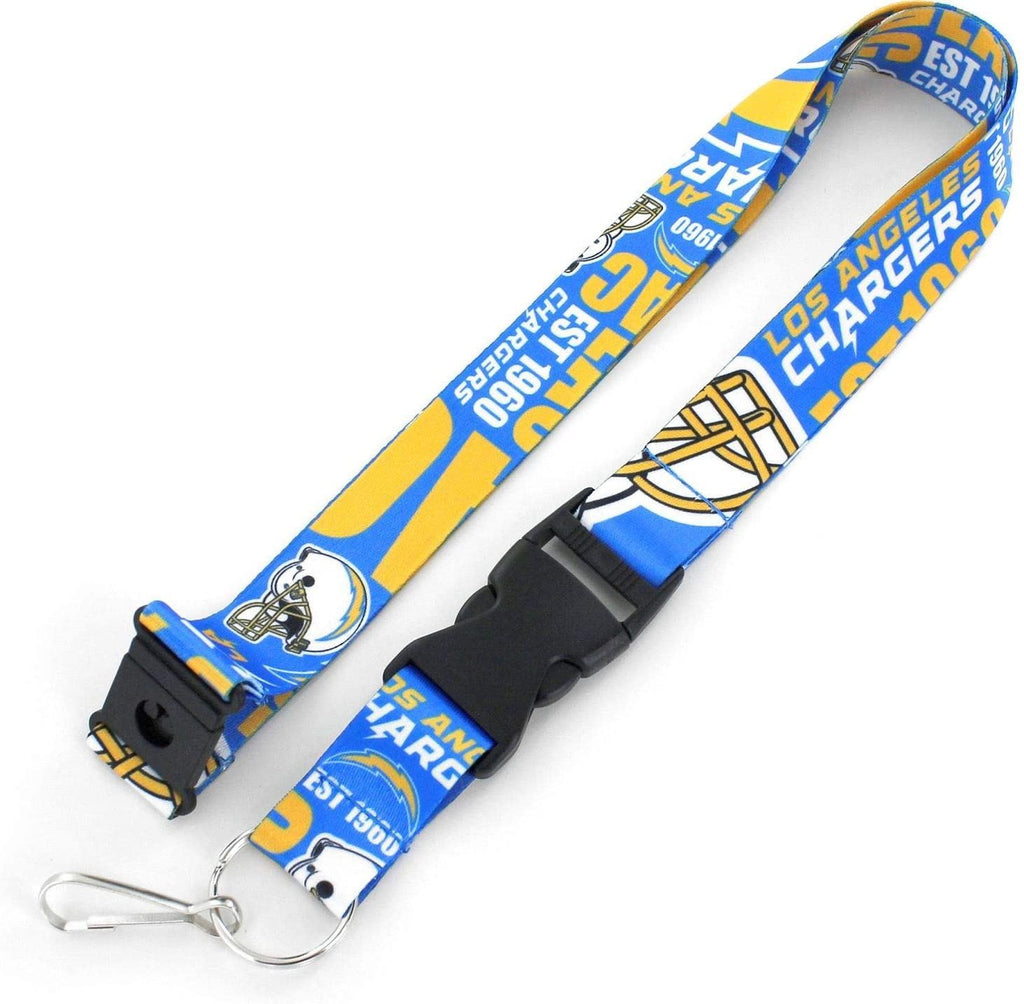 Aminco NFL Los Angeles Chargers Dynamic Lanyard Keychain Badge Holder