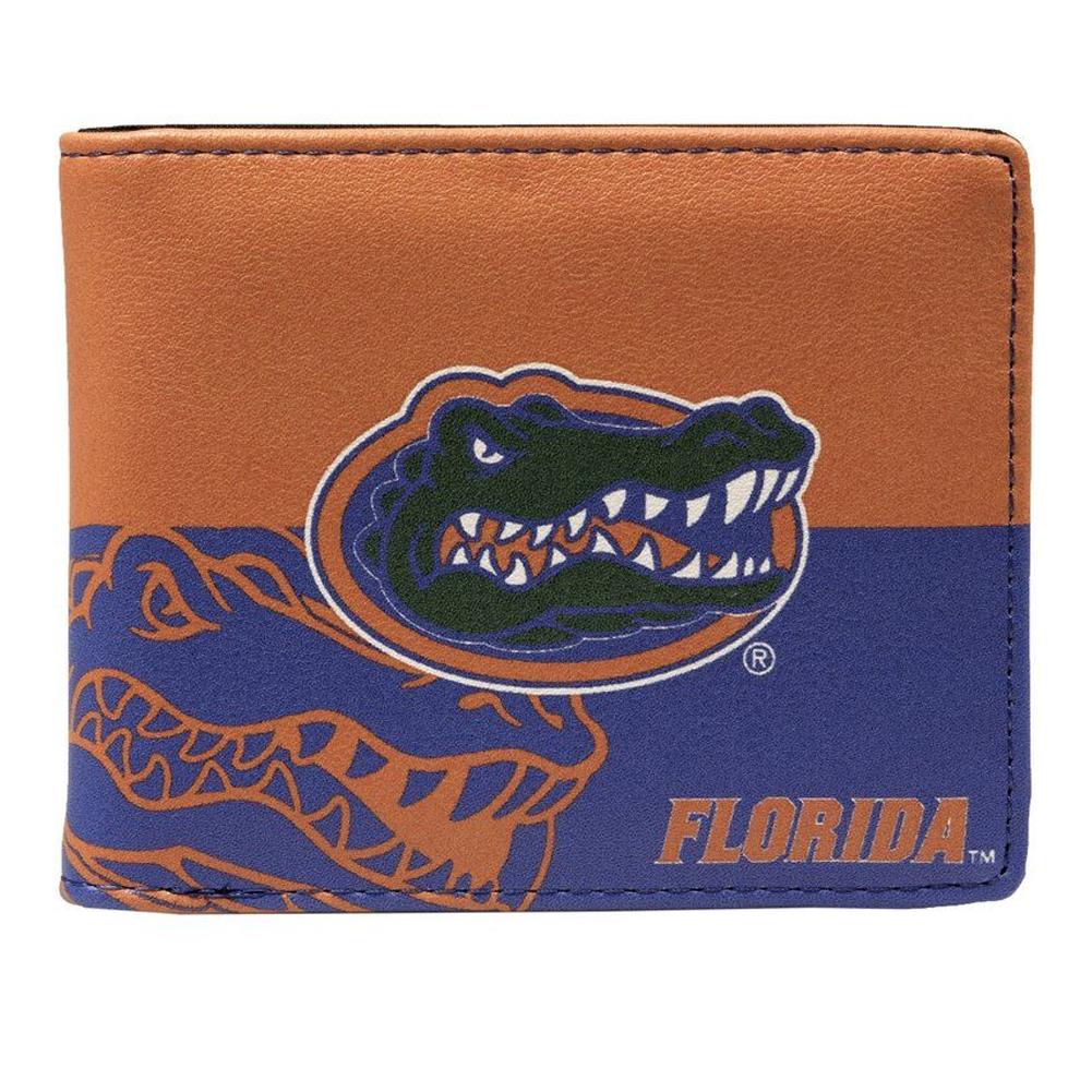 Little Earth NCAA Unisex Florida Gators Bi-Fold Wallet Blue/Orange One Size