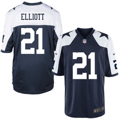 Nike NFL Men's #21 Ezekiel Elliott Dallas Cowboys Throwback Game Jersey