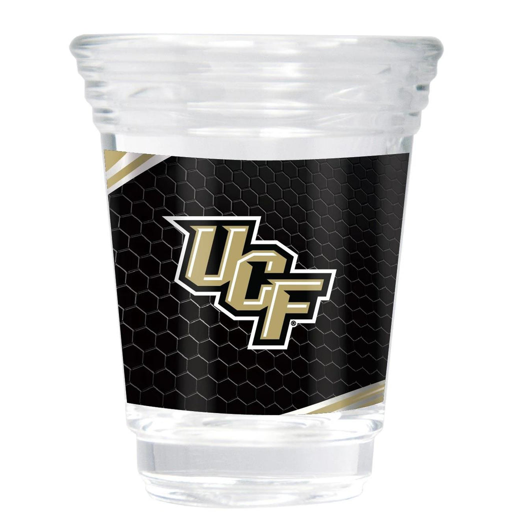 Great American Products NCAA Central Florida Knights (UCF) Party Shot Glass w/Metallic Graphics Team 2oz.