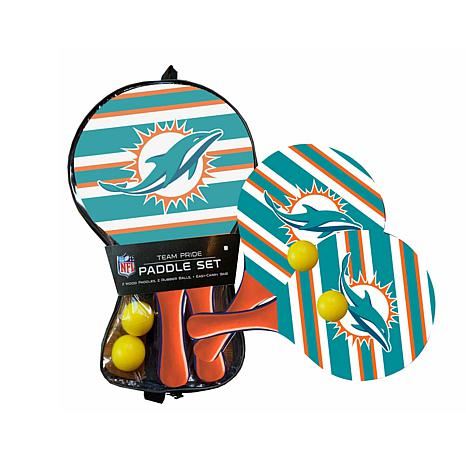 Sporticulture NFL Miami Dolphins Beach Paddle Ball Set 15" X 9"