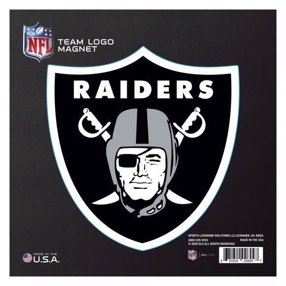 Fanmats NFL Las Vegas Raiders Large Team Logo Magnet 10"
