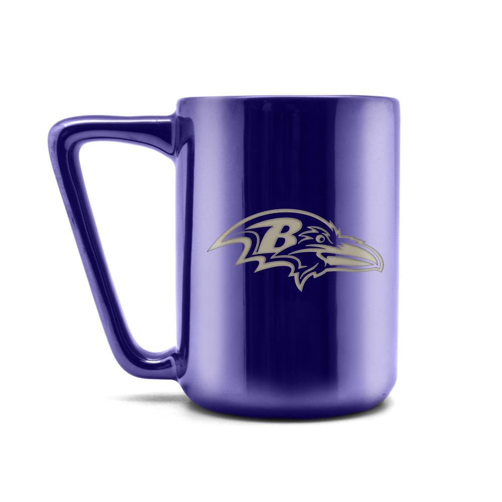 Duck House NFL Baltimore Ravens Laser Engraved Ceramic Mug 16 oz.