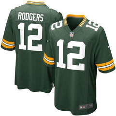 Nike NFL Youth #12 Aaron Rodgers Green Bay Packers Game Jersey